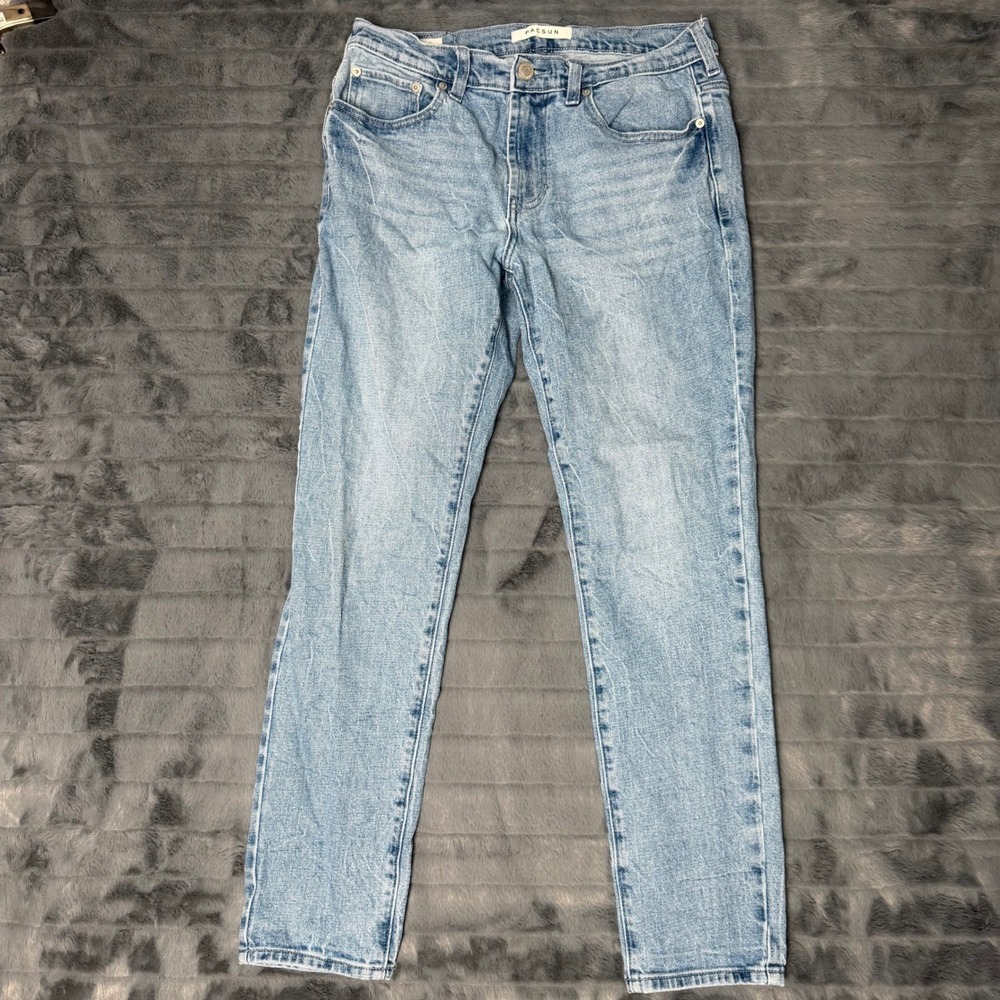 PacSun Mens Skinny Light Wash Denim Jeans Blue 32x30 RN090233